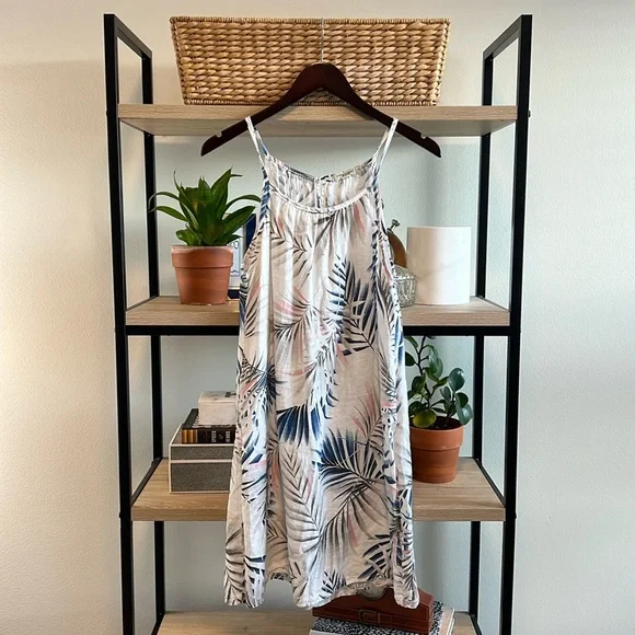 lungo l'arno linen dress Lungo L'Arno Mushroom Linen Dress, M